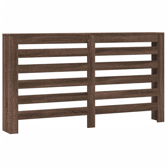 Radiator Cover Brown Oak 149 x 20 x 82 cm Engineered Wood