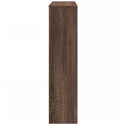 Radiator Cover Brown Oak 149x20x82 cm Engineered Wood