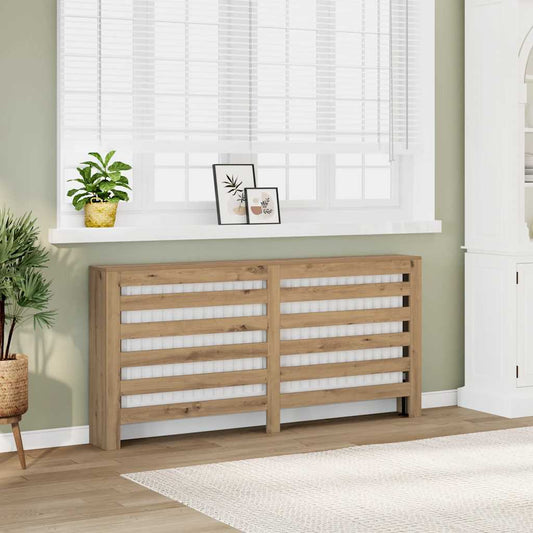 Radiator Cover Oak 149 x 20 x 82 cm Engineered Wood