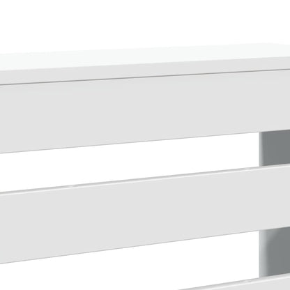 Radiator Cover White 175x20x82 cm Engineered Wood