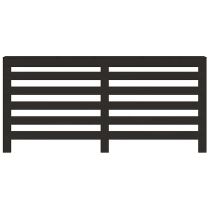 Radiator Cover Black 175x20x82 cm Engineered Wood