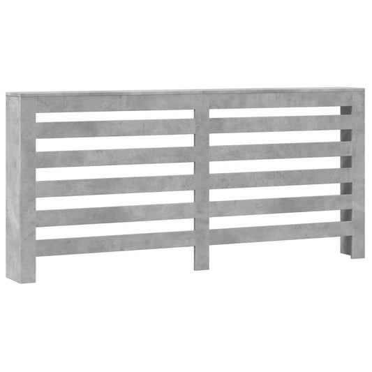 Radiator Cover Concrete Grey 175 x 20 x 82 cm Engineered Wood