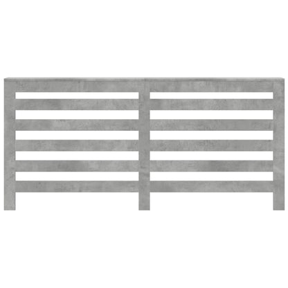 Radiator Cover Concrete Grey 175x20x82 cm Engineered Wood