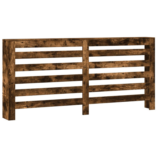 Radiator Cover Smoked Oak 175 x 20 x 82 cm Engineered Wood