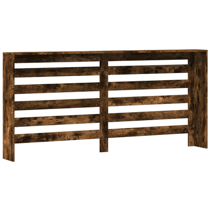 Radiator Cover Smoked Oak 175x20x82 cm Engineered Wood