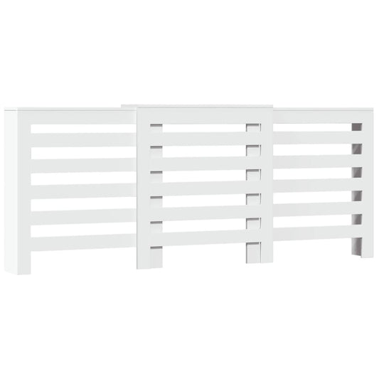 Radiator Cover White 205 x 21.5 x 83.5 cm Engineered Wood