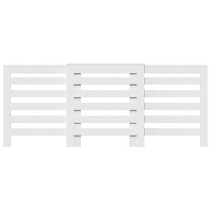 Radiator Cover White 205x21,5x83,5 cm Engineered Wood