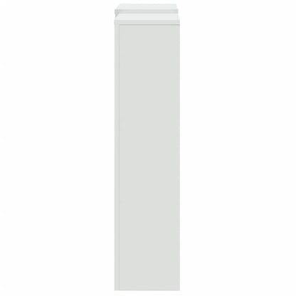 Radiator Cover White 205x21,5x83,5 cm Engineered Wood