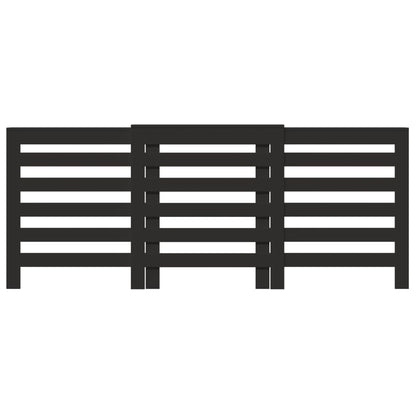 Radiator Cover Black 205x21,5x83,5 cm Engineered Wood