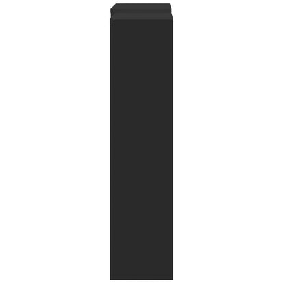 Radiator Cover Black 205x21,5x83,5 cm Engineered Wood