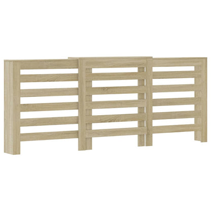 Radiator Cover Sonoma Oak 205x21,5x83,5 cm Engineered Wood