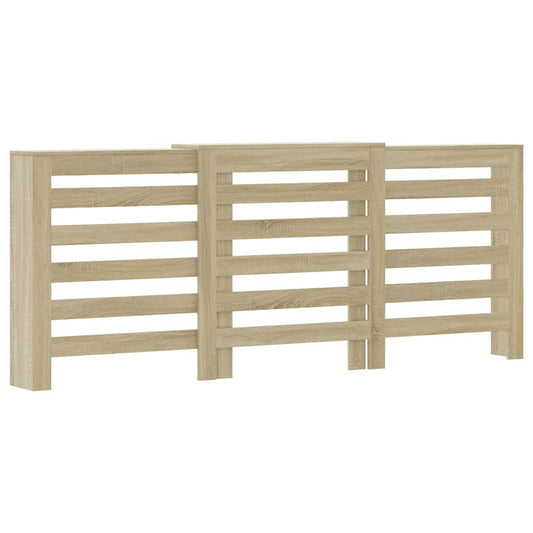 Radiator Cover Sonoma Oak 205 x 21.5 x 83.5 cm Engineered Wood