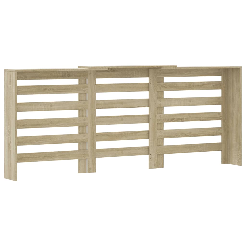 Radiator Cover Sonoma Oak 205x21,5x83,5 cm Engineered Wood