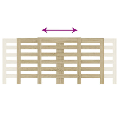 Radiator Cover Sonoma Oak 205x21,5x83,5 cm Engineered Wood