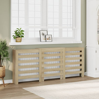 Radiator Cover Sonoma Oak 205x21,5x83,5 cm Engineered Wood