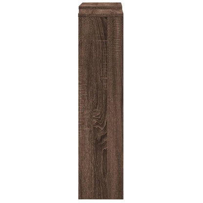 Radiator Cover Brown Oak 205x21,5x83,5 cm Engineered Wood