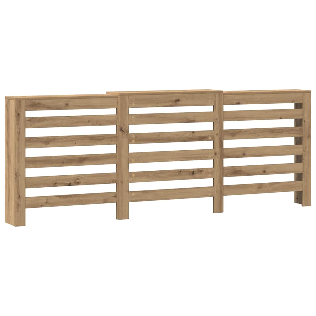Radiator Cover Artisian Oak 205x21,5x83,5 cm Engineered Wood