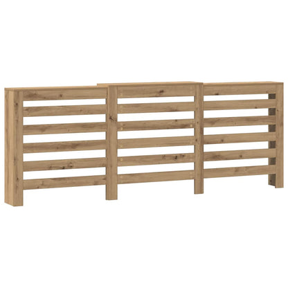 Radiator Cover Artisian Oak 205x21,5x83,5 cm Engineered Wood