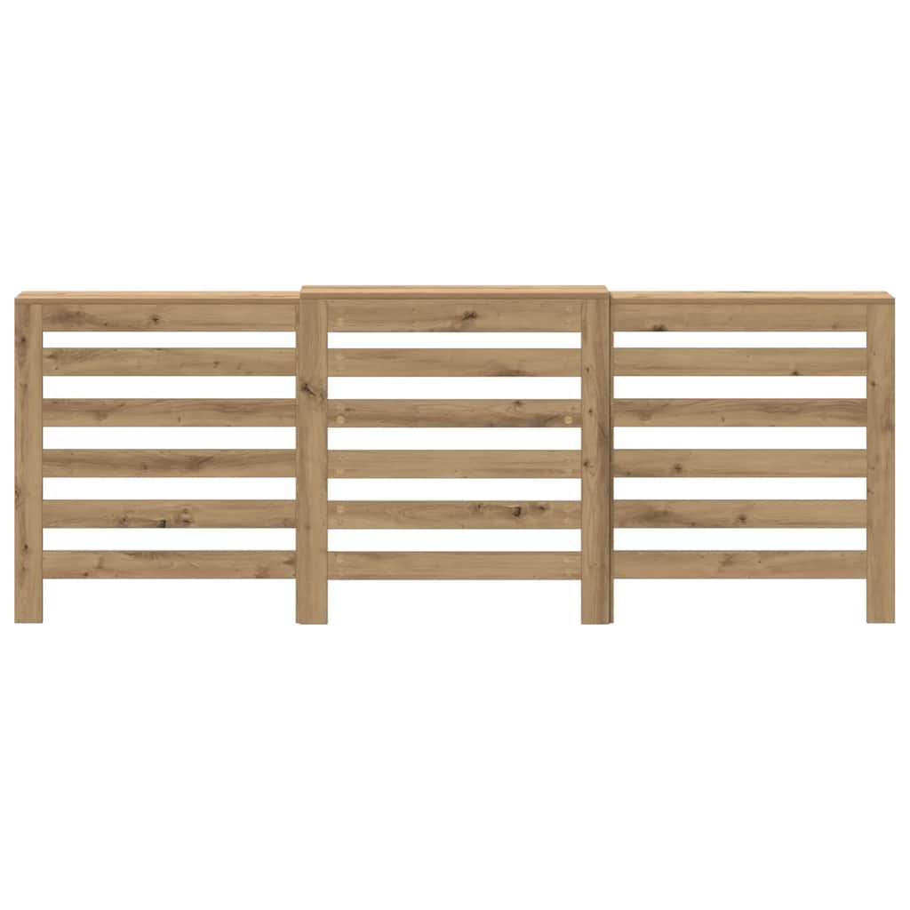 Radiator Cover Artisian Oak 205x21,5x83,5 cm Engineered Wood