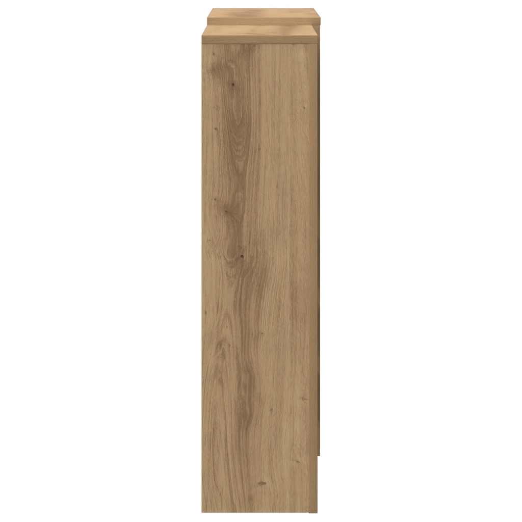 Radiator Cover Artisian Oak 205x21,5x83,5 cm Engineered Wood