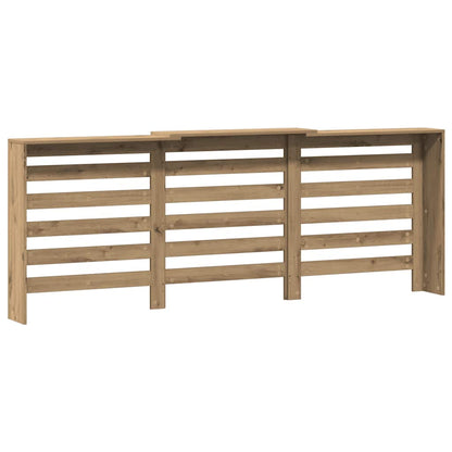 Radiator Cover Artisian Oak 205x21,5x83,5 cm Engineered Wood