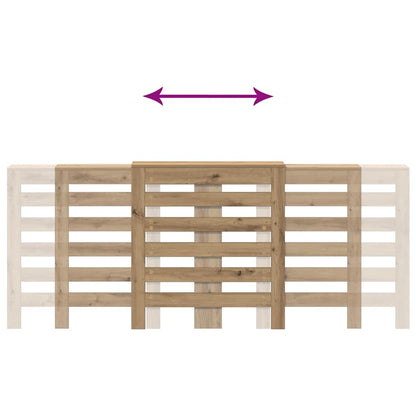 Radiator Cover Artisian Oak 205x21,5x83,5 cm Engineered Wood