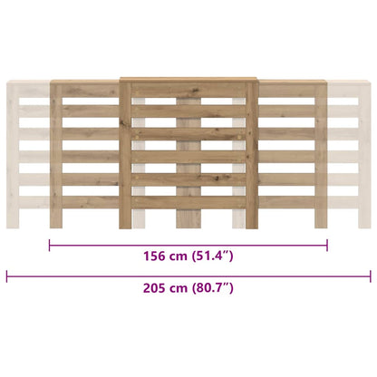 Radiator Cover Artisian Oak 205x21,5x83,5 cm Engineered Wood