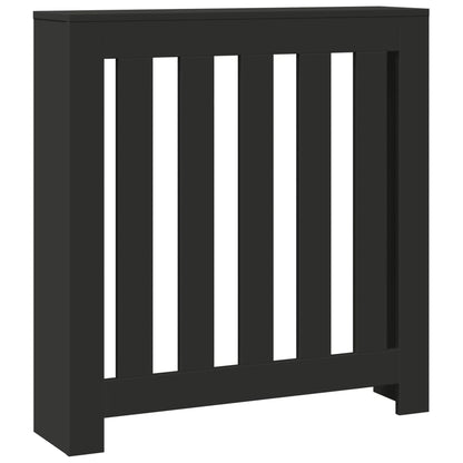 Radiator Cover Black 78x20x82 cm Engineered Wood