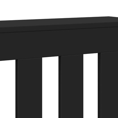 Radiator Cover Black 78x20x82 cm Engineered Wood