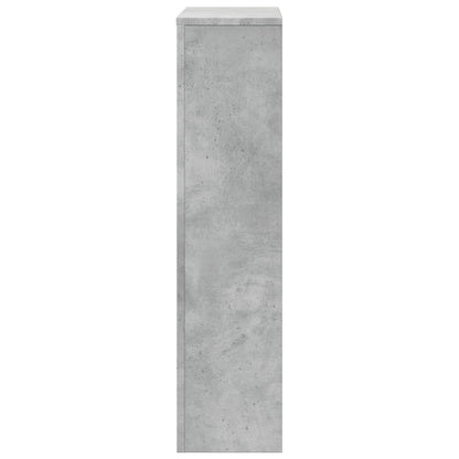 Radiator Cover Concrete Grey 78x20x82 cm Engineered Wood