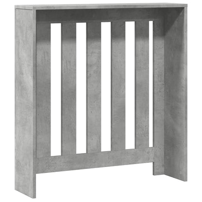 Radiator Cover Concrete Grey 78x20x82 cm Engineered Wood