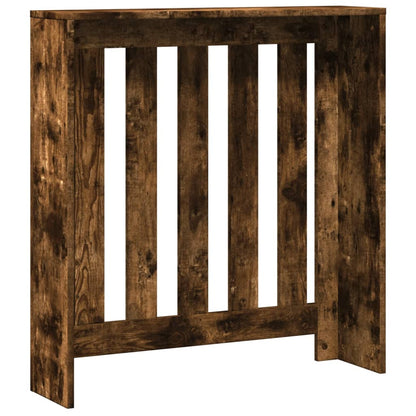 Radiator Cover Smoked Oak 78x20x82 cm Engineered Wood