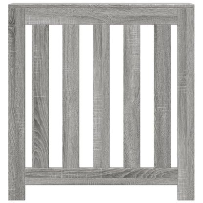 Radiator Cover Grey Sonoma 78x20x82 cm Engineered Wood