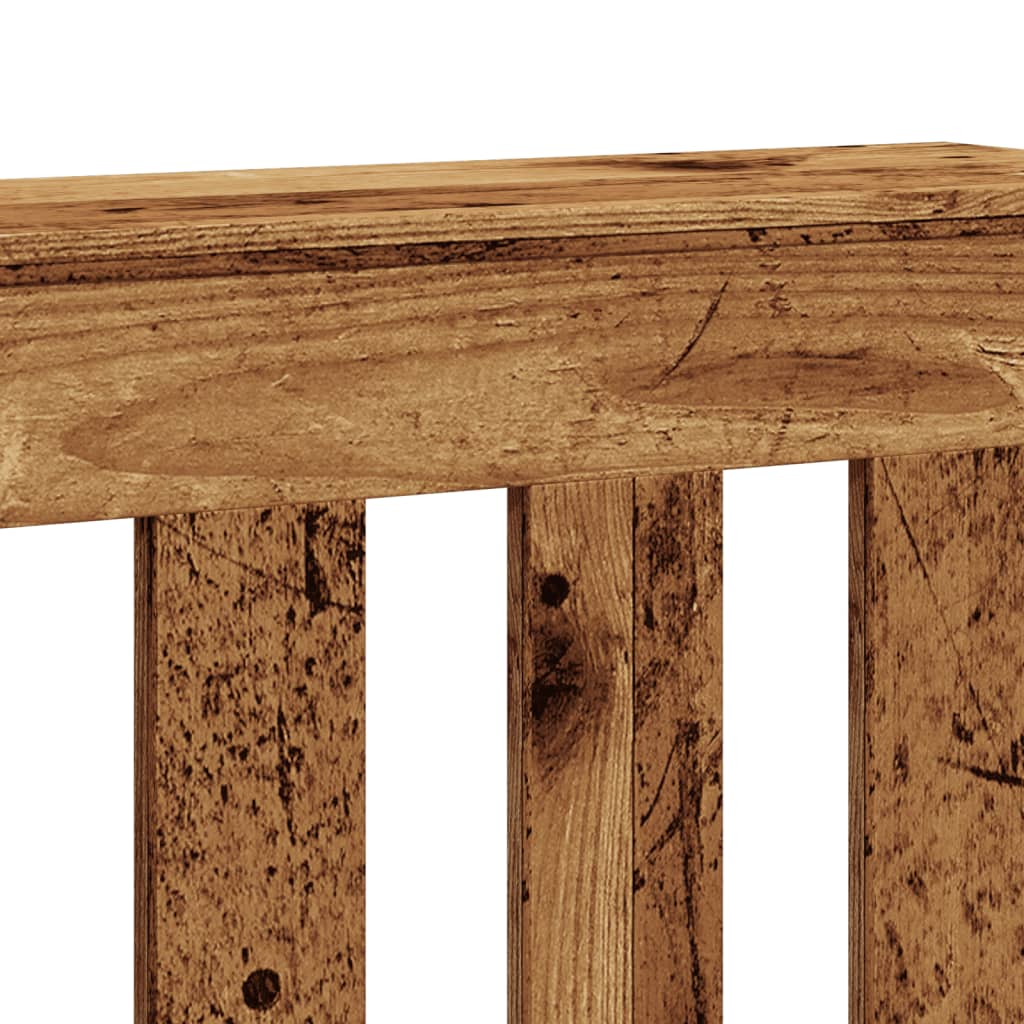 Radiator Cover Old Wood 78x20x82 cm Engineered Wood