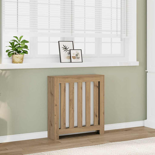 Radiator Cover Oak 78 x 20 x 82 cm Engineered Wood