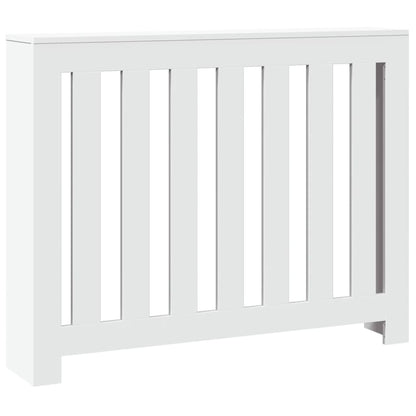 Radiator Cover White 104x20x82 cm Engineered Wood