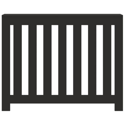 Radiator Cover Black 104x20x82 cm Engineered Wood