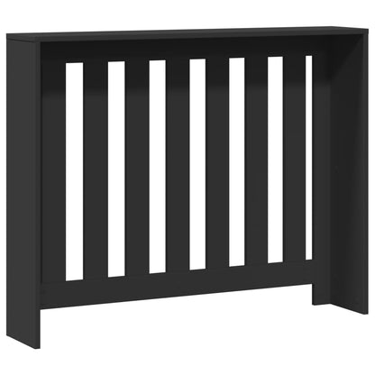 Radiator Cover Black 104x20x82 cm Engineered Wood