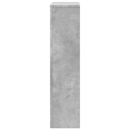 Radiator Cover Concrete Grey 104x20x82 cm Engineered Wood
