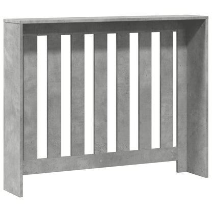 Radiator Cover Concrete Grey 104x20x82 cm Engineered Wood