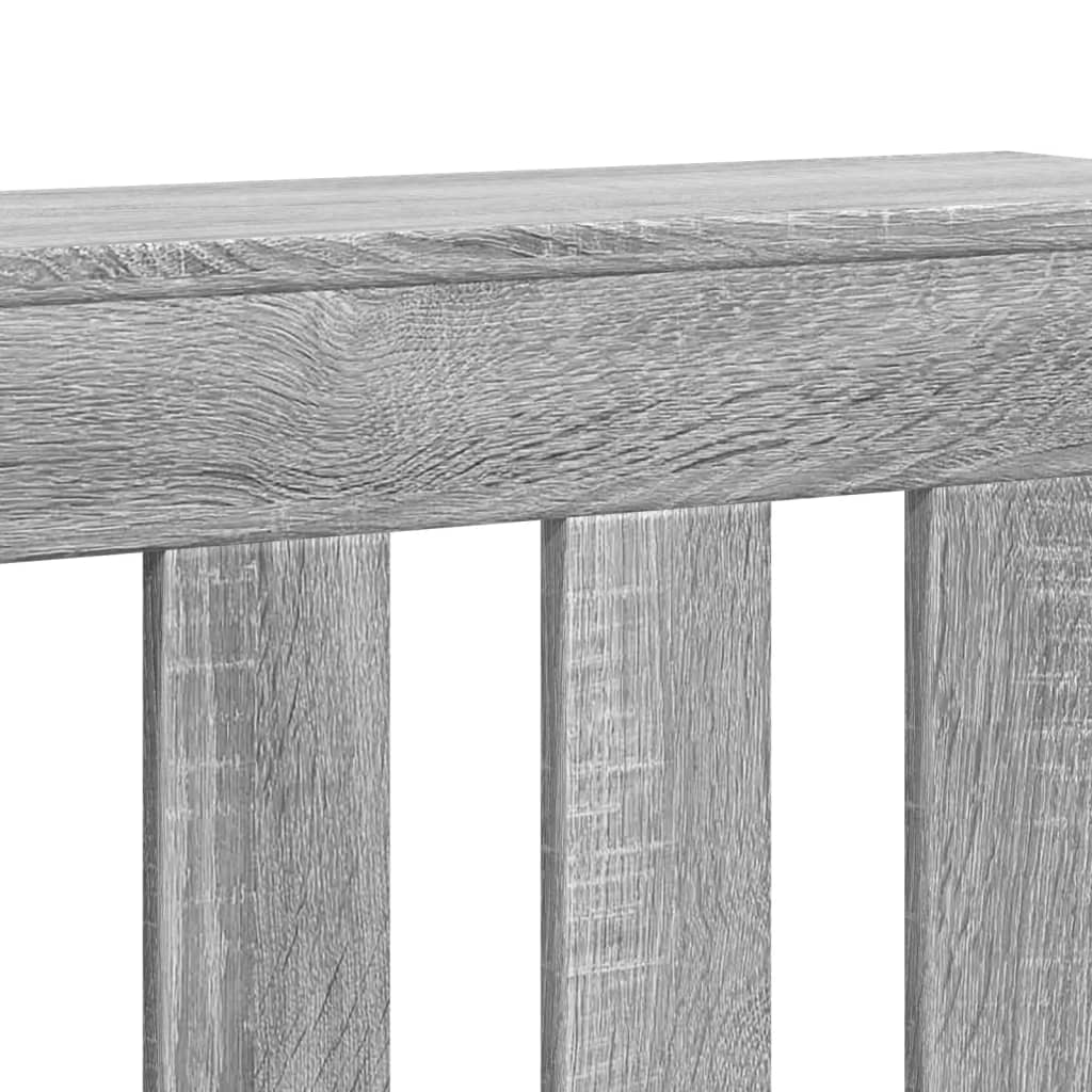 Radiator Cover Grey Sonoma 104x20x82 cm Engineered Wood
