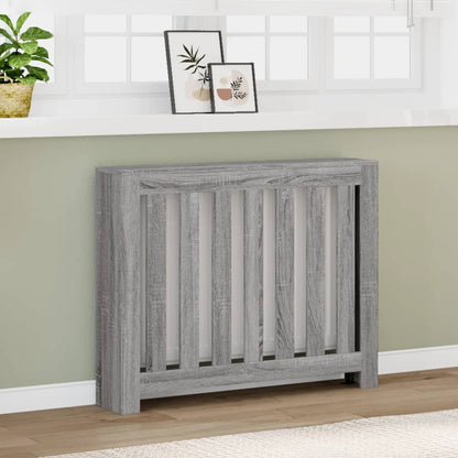 Radiator Cover Grey Sonoma 104x20x82 cm Engineered Wood