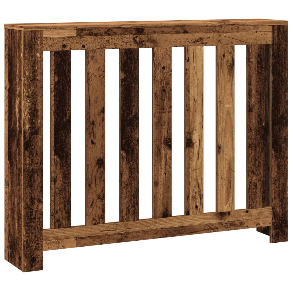 Radiator Cover Old Wood 104x20x82 cm Engineered Wood
