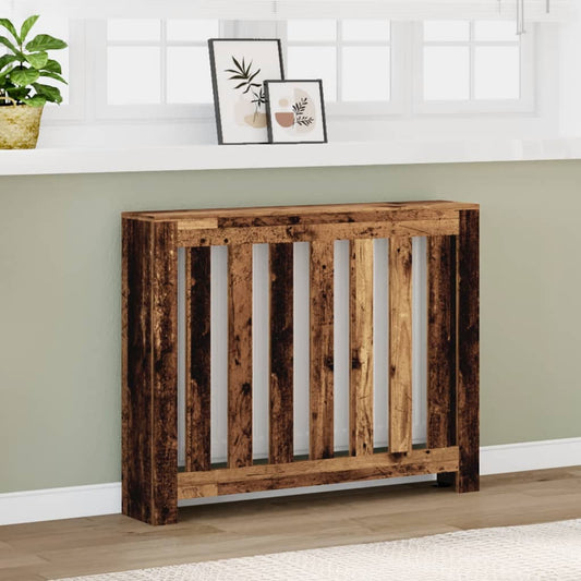 Radiator Cover Old Wood 104 x 20 x 82 cm Engineered Wood