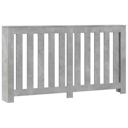 Radiator Cover Concrete Grey 149x20x82 cm Engineered Wood