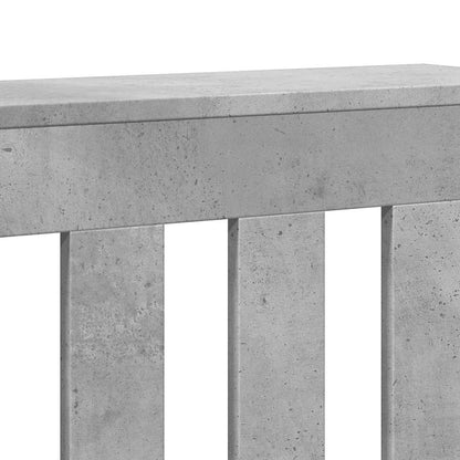 Radiator Cover Concrete Grey 149x20x82 cm Engineered Wood