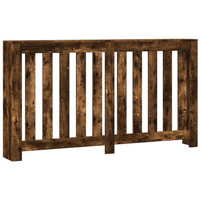 Radiator Cover Smoked Oak 149x20x82 cm Engineered Wood