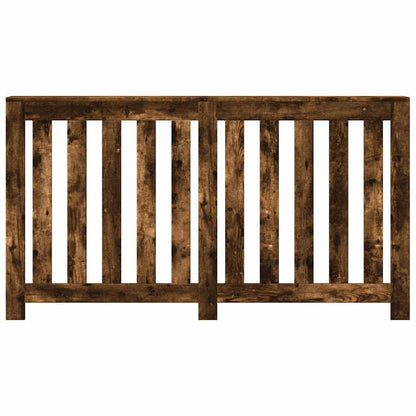 Radiator Cover Smoked Oak 149x20x82 cm Engineered Wood