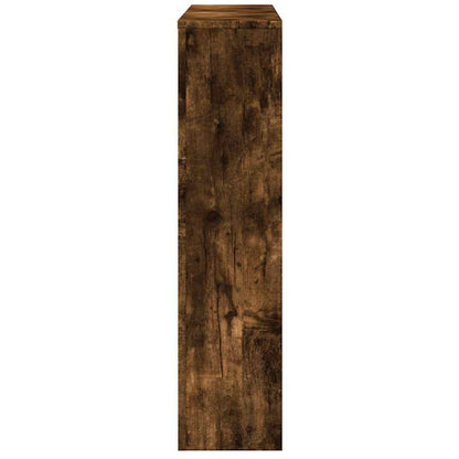 Radiator Cover Smoked Oak 149x20x82 cm Engineered Wood