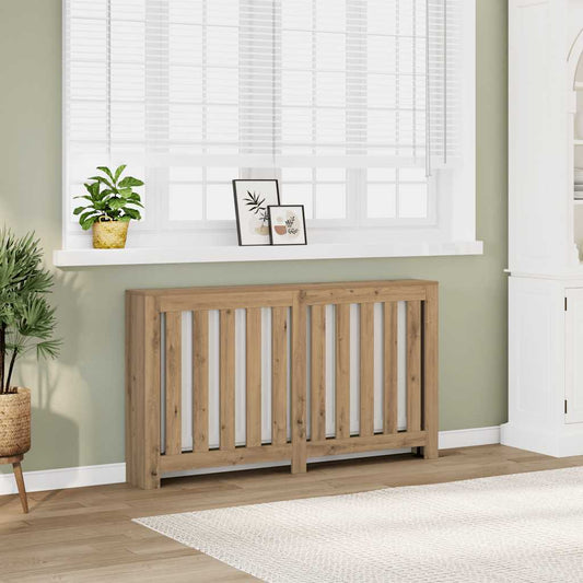 Radiator Cover Oak 149 x 20 x 82 cm Engineered Wood